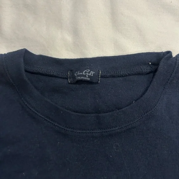 Brandy Melville Dark Blue Crew Neck Tee - Picture 2 of 2